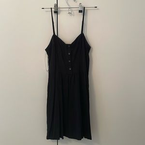 Black Express Mini Dress With Pockets